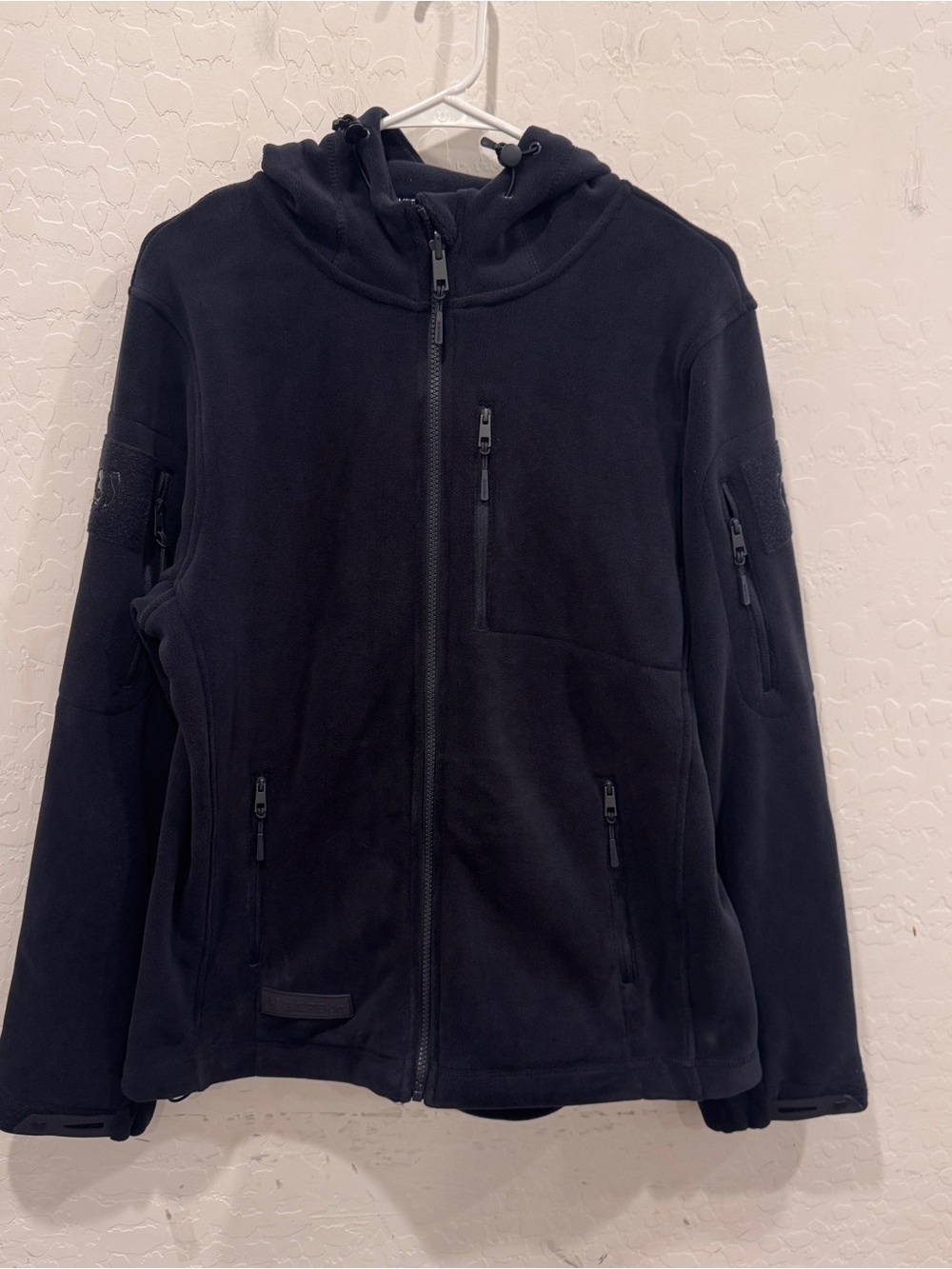 BAERSkin Tactical Hoodie Mens Medium Blue Signature Fleece Full Zip Sweater NWT